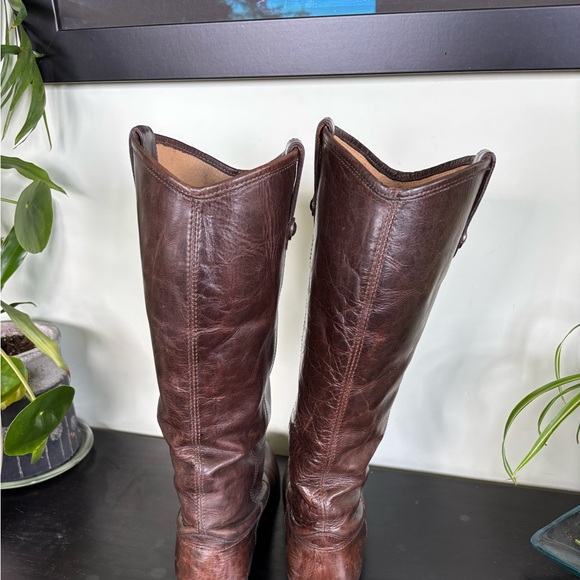 Frye Brown Leather Riding Boots-size 10 - Picture 4 of 9